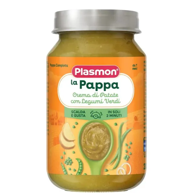 Plasmon La Pappa Crema Patate Legumi Verdi 200g 7 mesi
