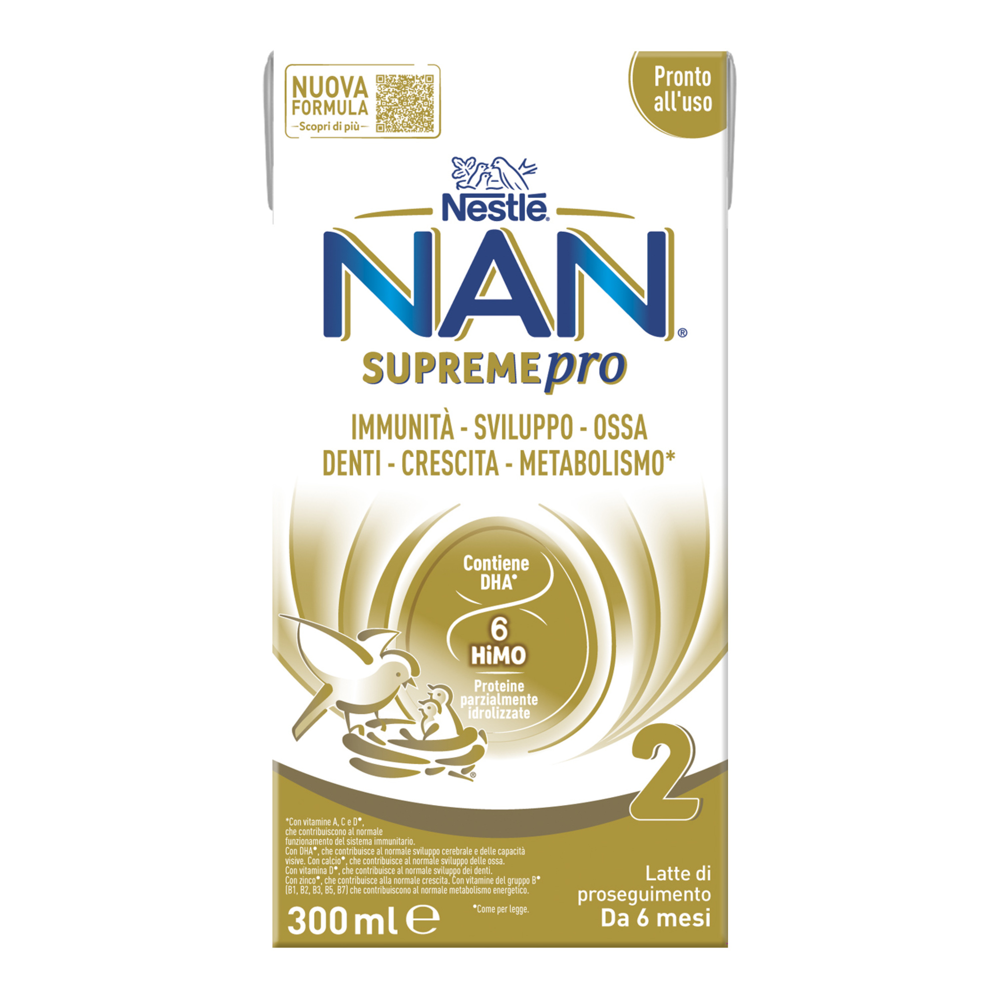 Nestlé NAN SupremePro 2 latte proseguimento 300ml 6 mesi