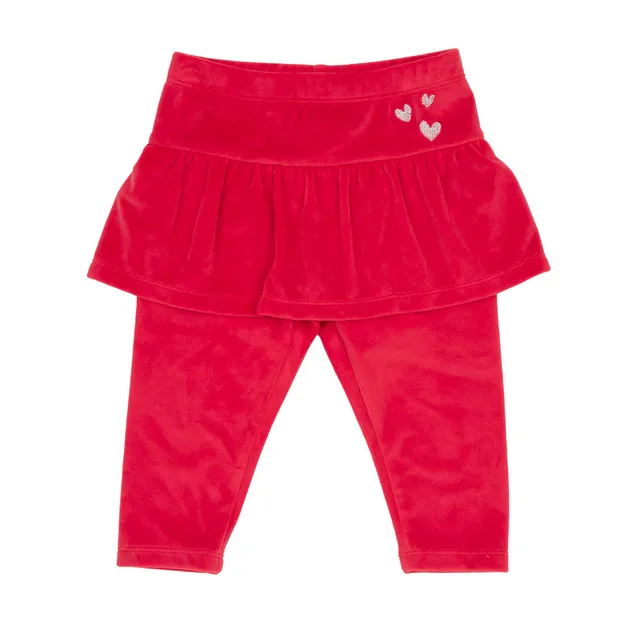 Toys Center Baby legging ciniglia bimba rosso con gonna