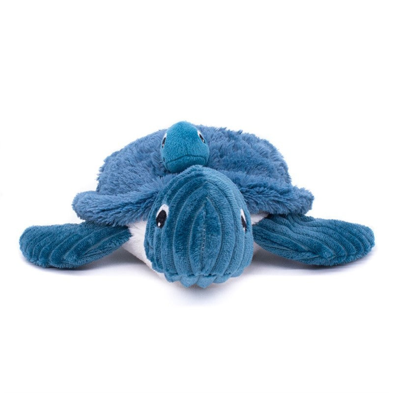 Les Deglingos Ptipotos Sauvenou Peluche Tartaruga Blu 29 cm
