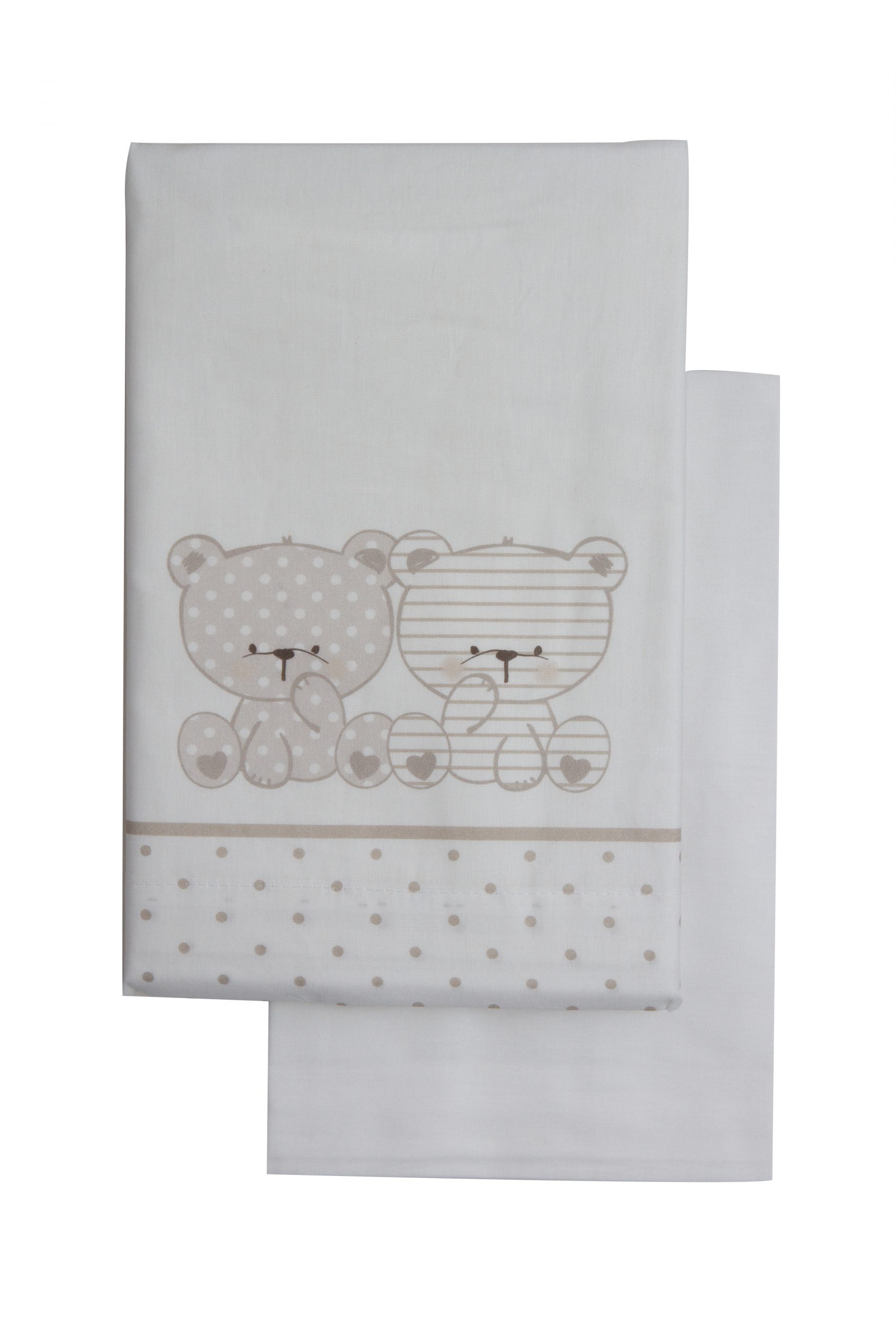 Mawi Set Culla 3 Pezzi lenzuola orsetto grigio 80x110