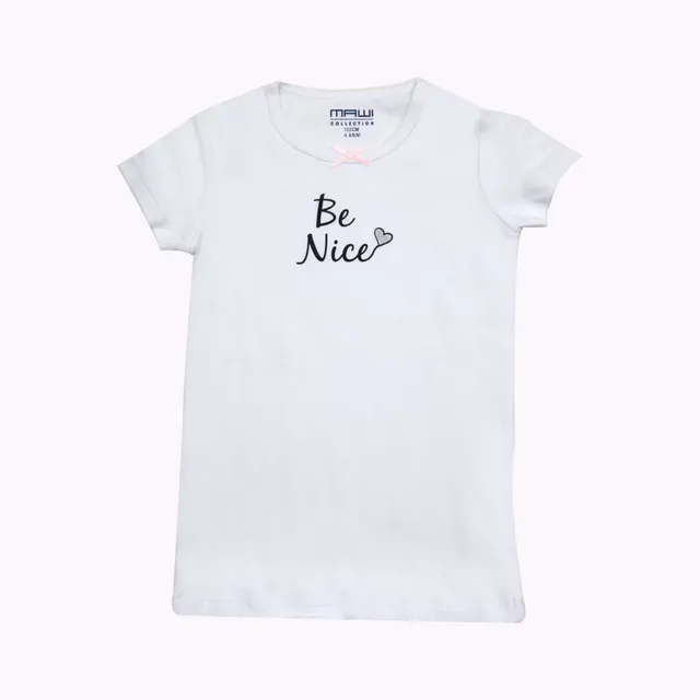 Mawi T-Shirt Manica Corta Rib Bimba Cuori