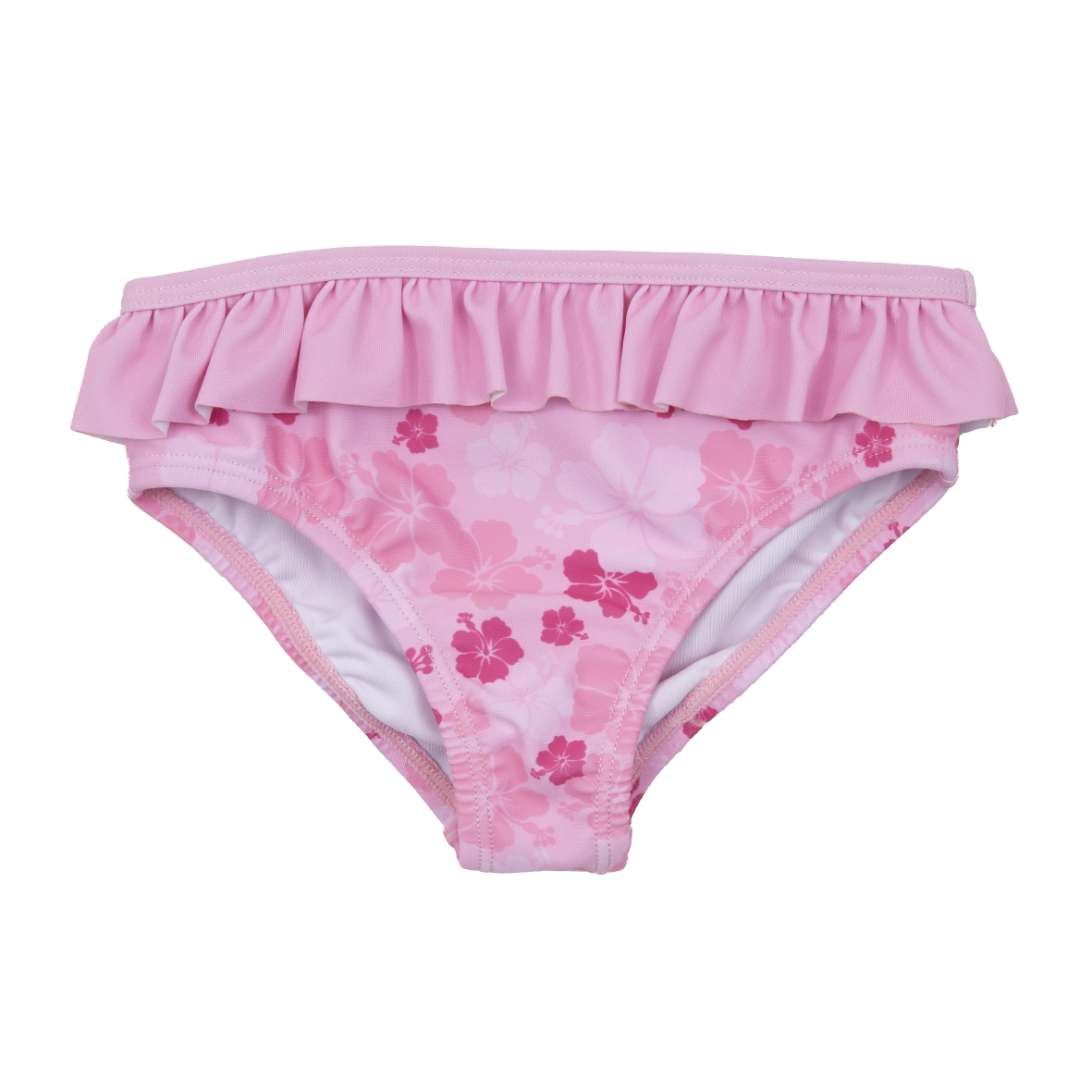 Costume mutandina bimba rosa floreale con frill