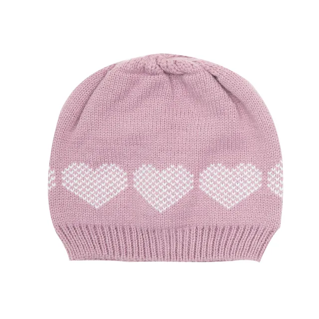 Toys Center Baby cappello tricot bimba rosa cuori