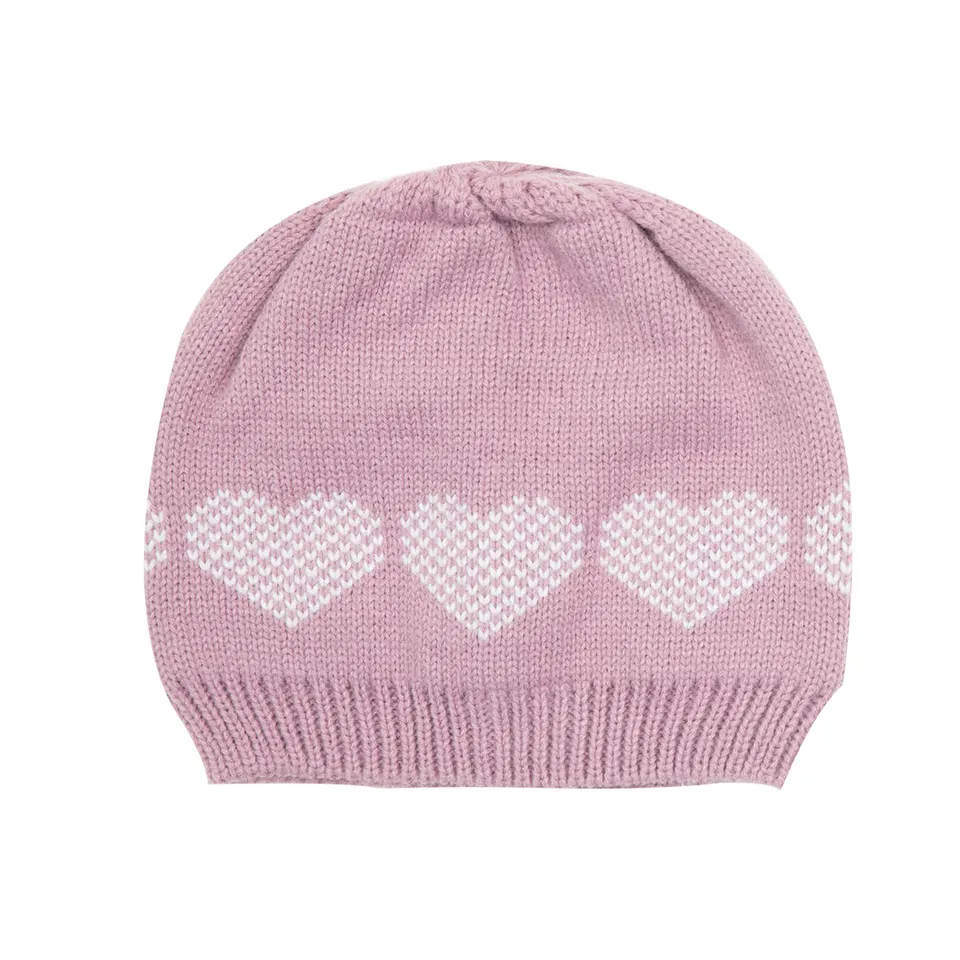 Toys Center Baby cappello tricot bimba rosa cuori