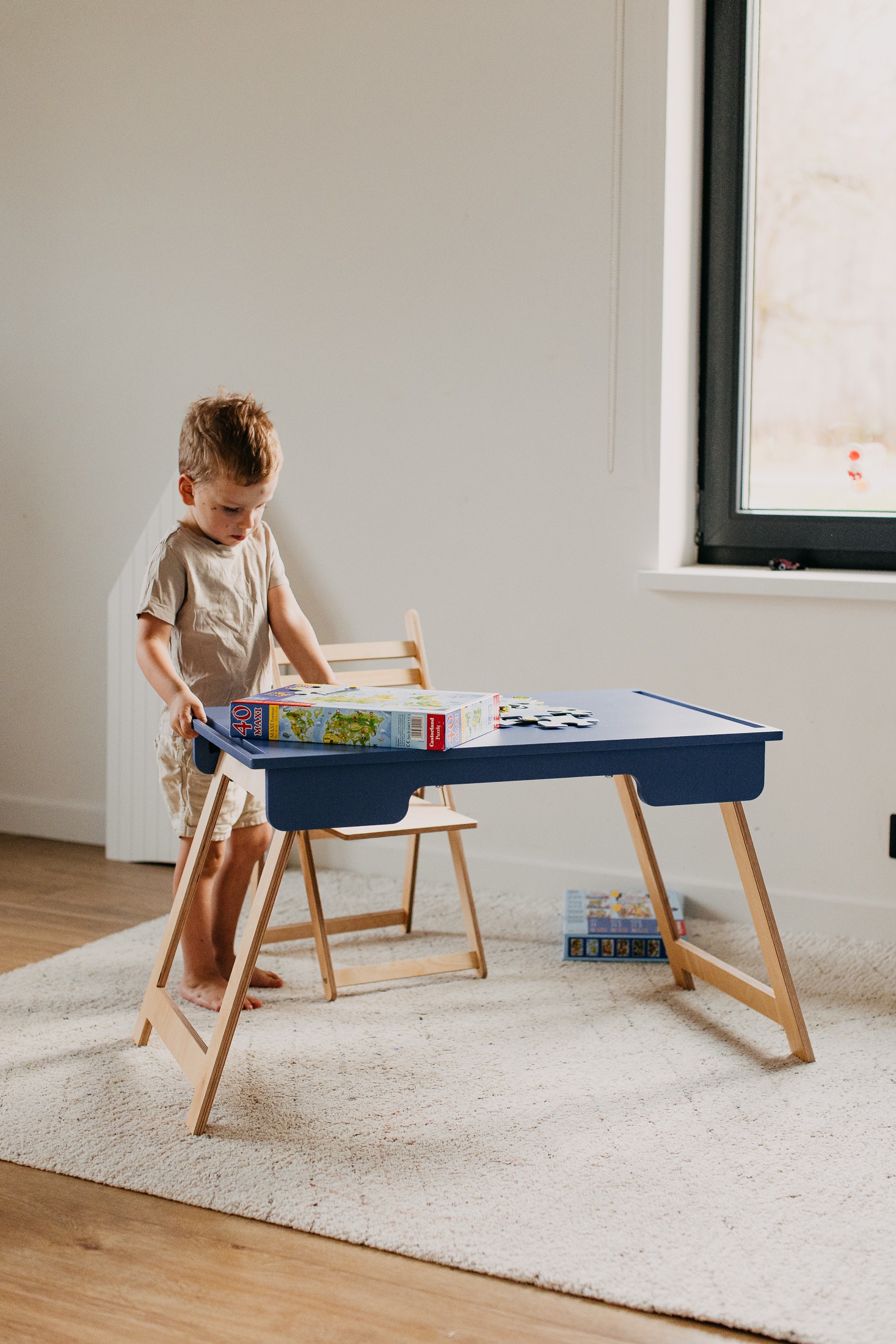 The Dida Tavolo Montessori Sensoriale Legno Betulla