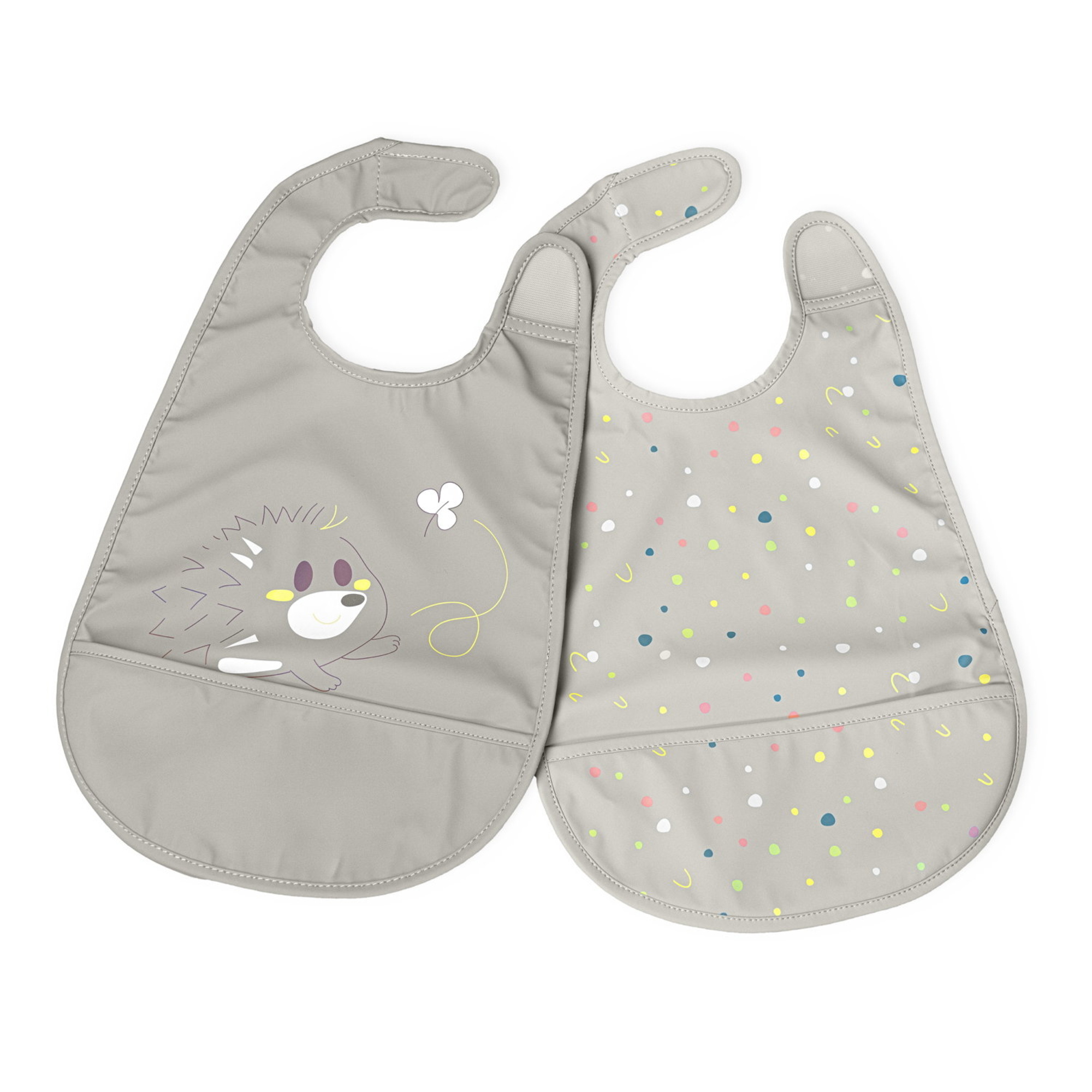 Chicco bavaglini pappa impermeabili grigio 2pz 6m+