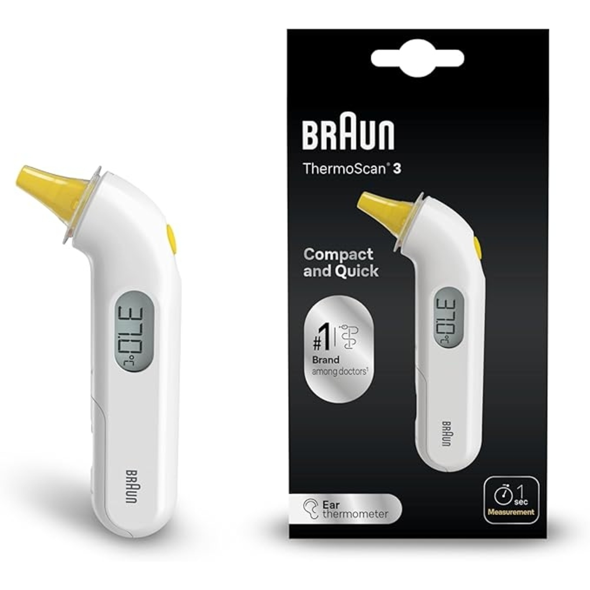 Braun ThermoScan 3 termometro auricolare a infrarossi neonati