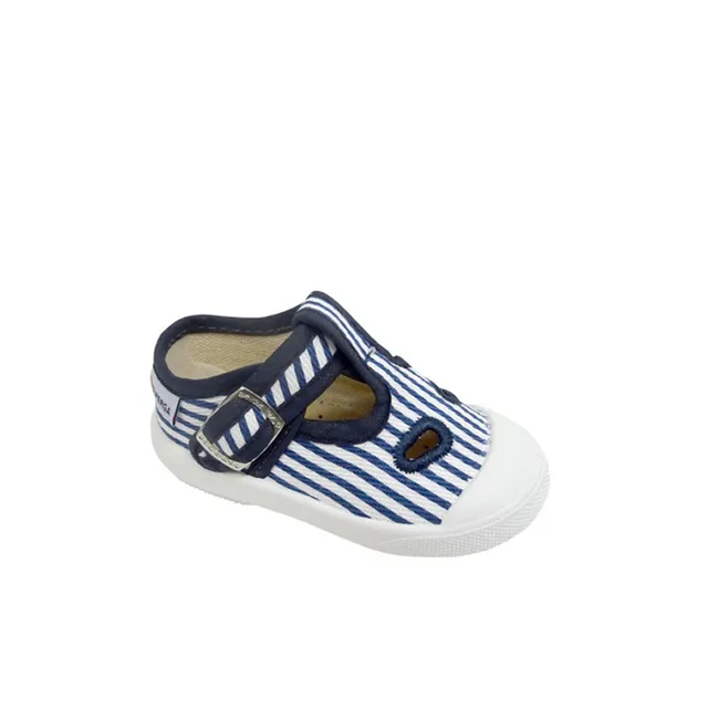 Superga scarpa bimbo righe bianco blu estate