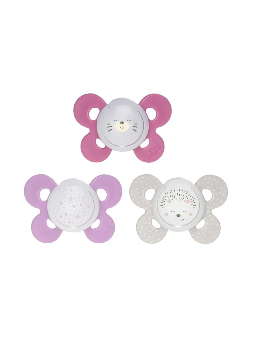 Toys Center Baby Comfort Night succhietto silicone girl 16-36 mesi 2 pz
