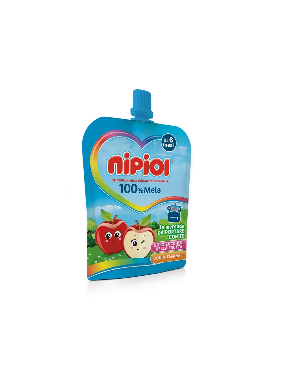 Nipiol Pouches Omogeneizzato Mela 85 g 6M+ Cremoso