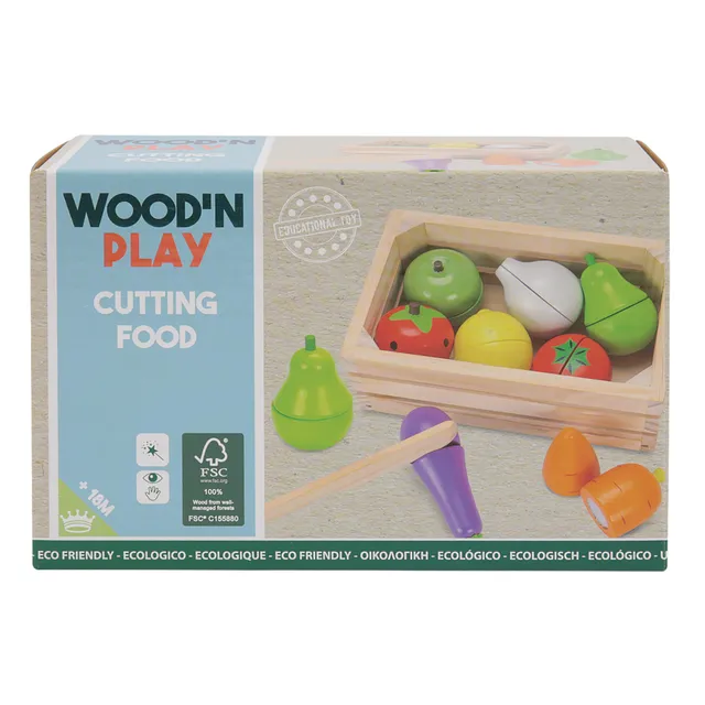 Toys Center Baby Wood'n Play Frutta e Verdura Set Legno 8 Pezzi
