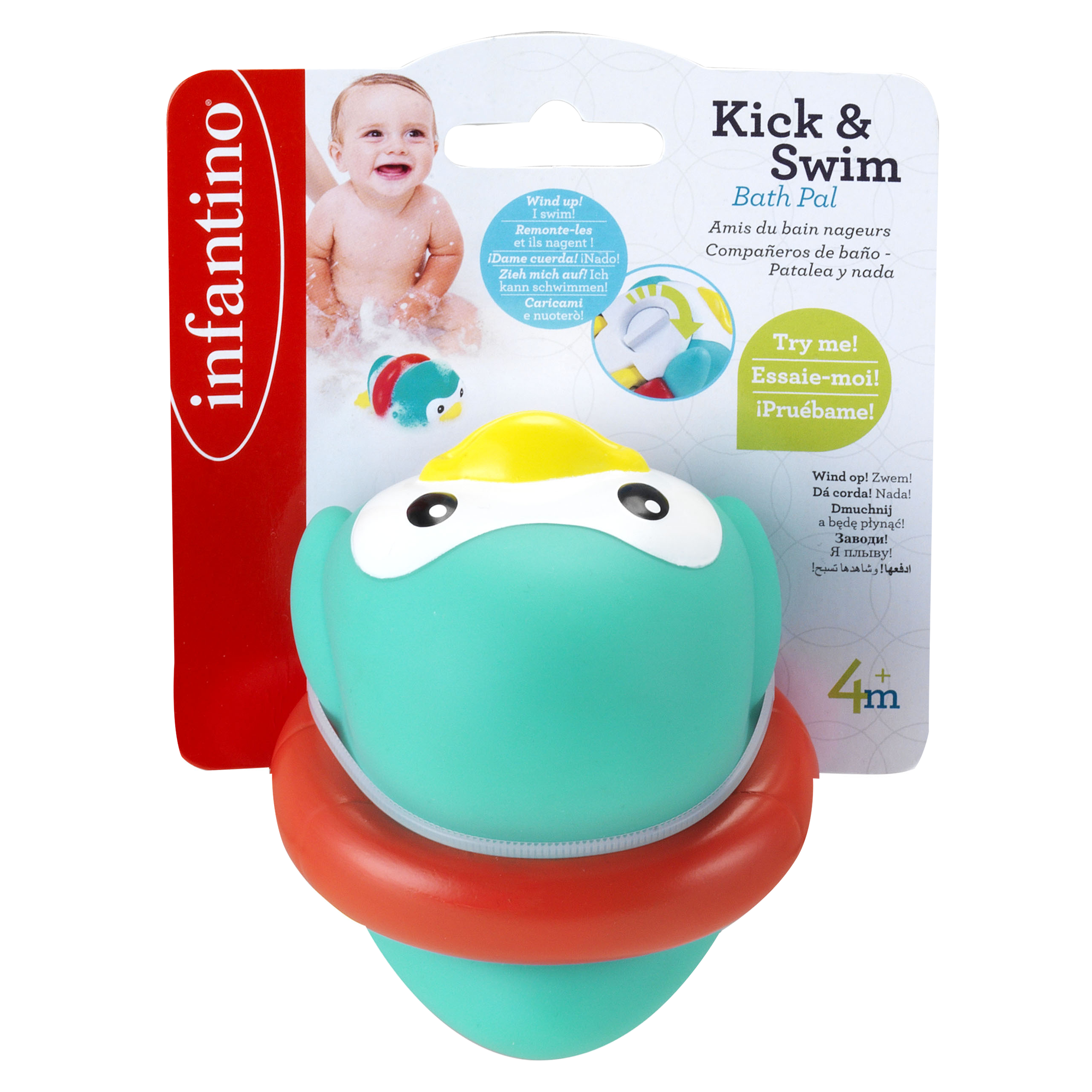 Infantino pinguino gioco bagnetto a carica