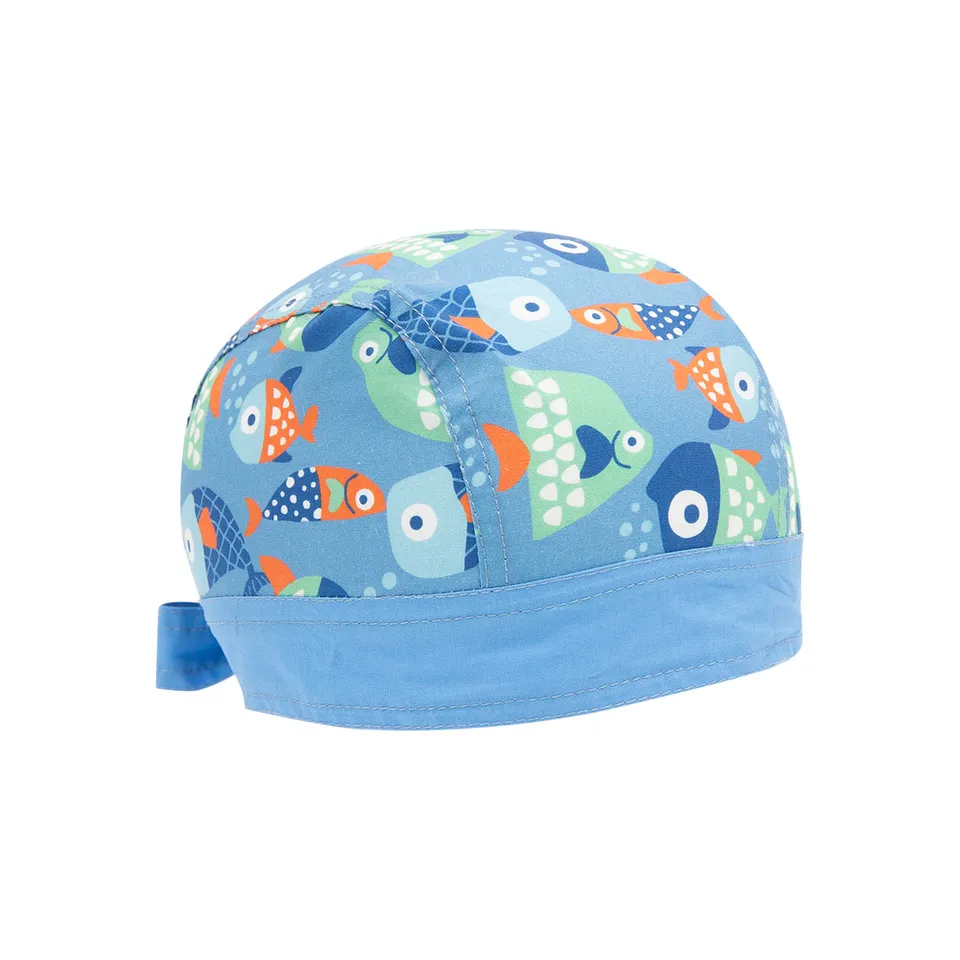 Bandana Jersey Bimbo Azzurra Pesci Bavaglino Cotone