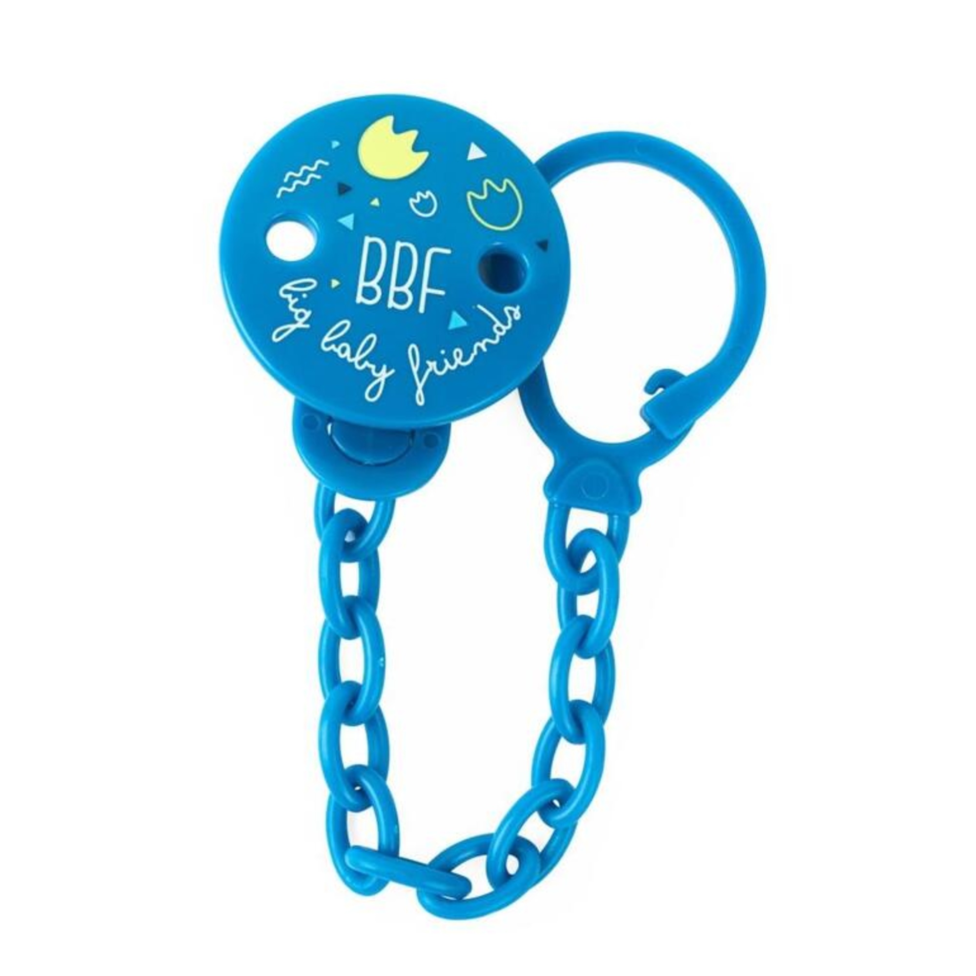 Neo Baby clip salvasucchietto catenella blu