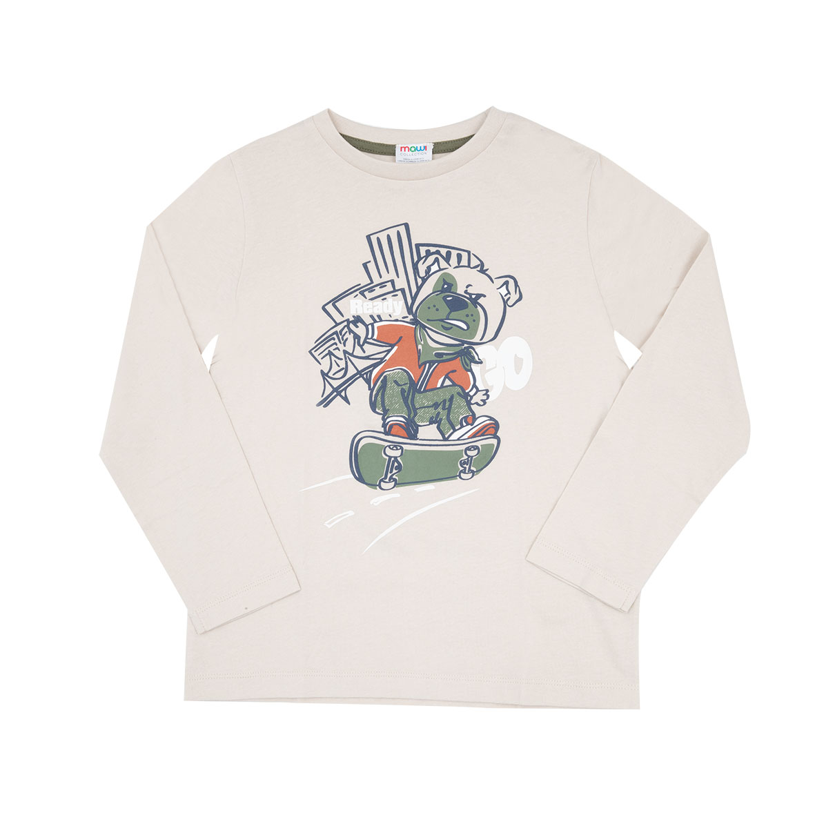 Toys Center Baby maglia jersey bimbo panna skateboarder