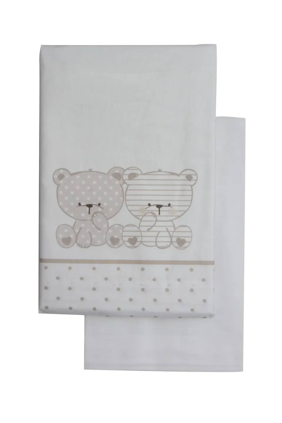 Mawi Set Culla 3 Pezzi lenzuola orsetto grigio 80x110