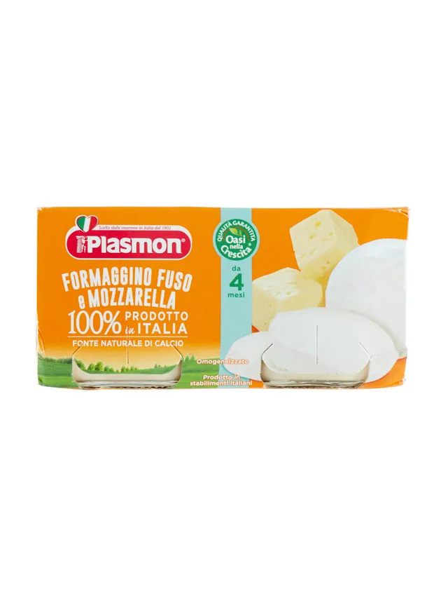 Plasmon Omogeneizzato Formaggino Mozzarella 2x80g
