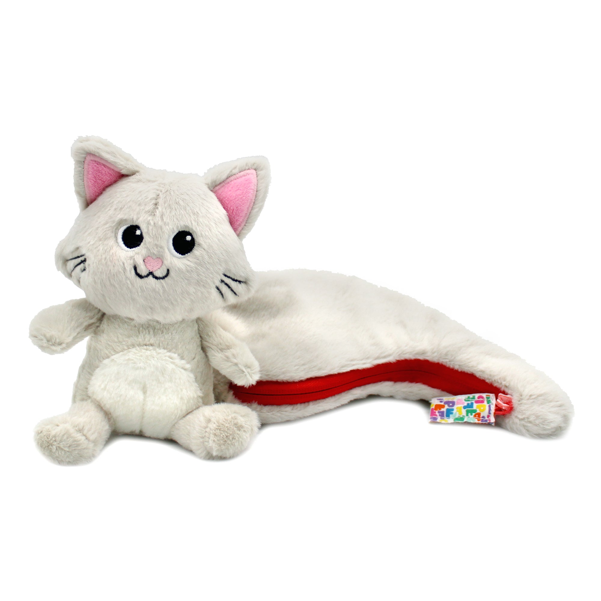 Les Déglingos Flipetz Spicet peluche gatto rosso 25 cm