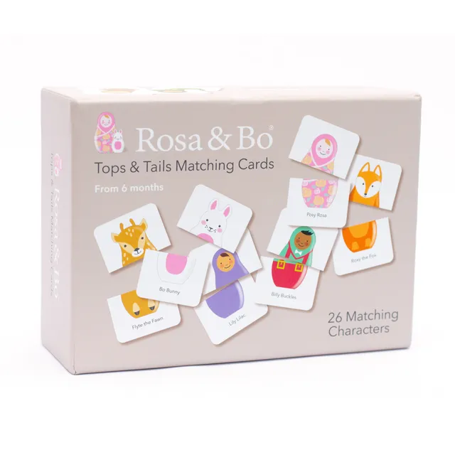 Rosa & Bo Tops & Tails memory abbinamento bambini