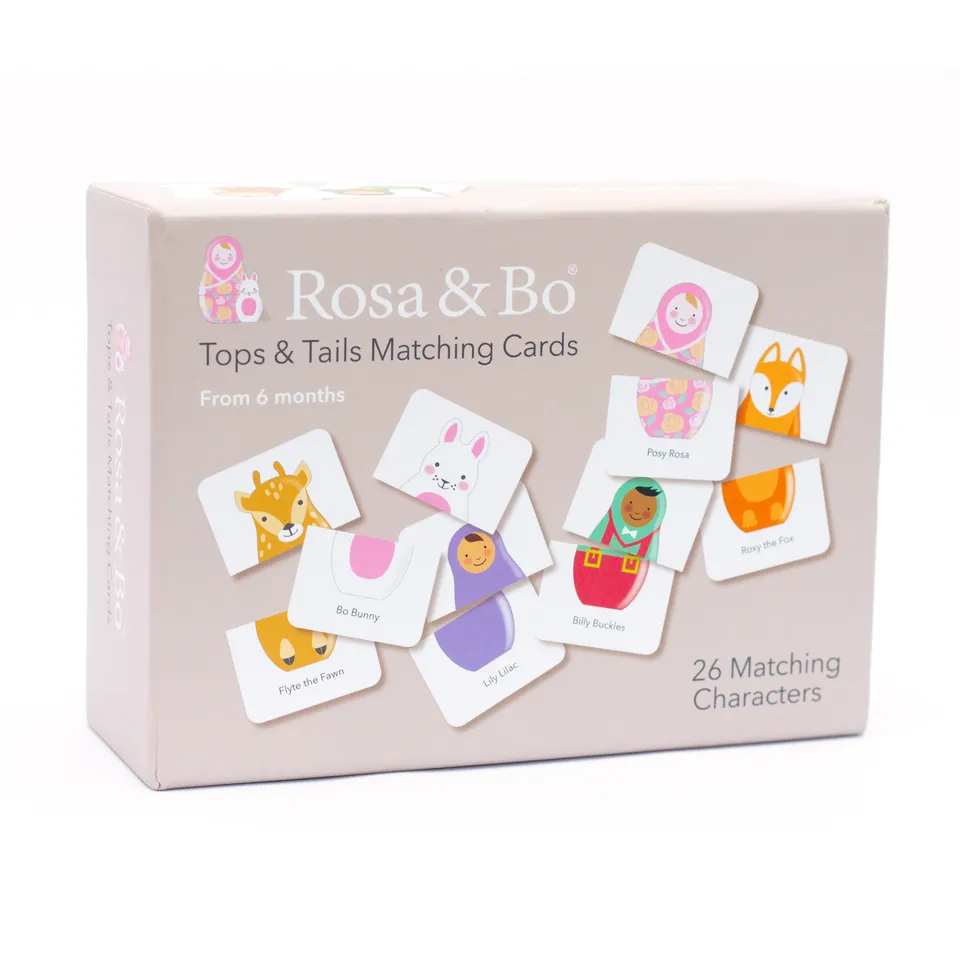 Rosa & Bo Tops & Tails memory abbinamento bambini