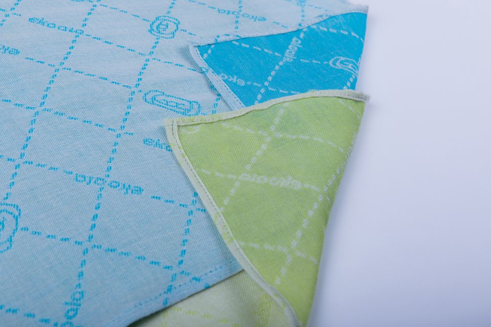 eKoala Minù Mussola Cashmere Vegetale Blu Verde