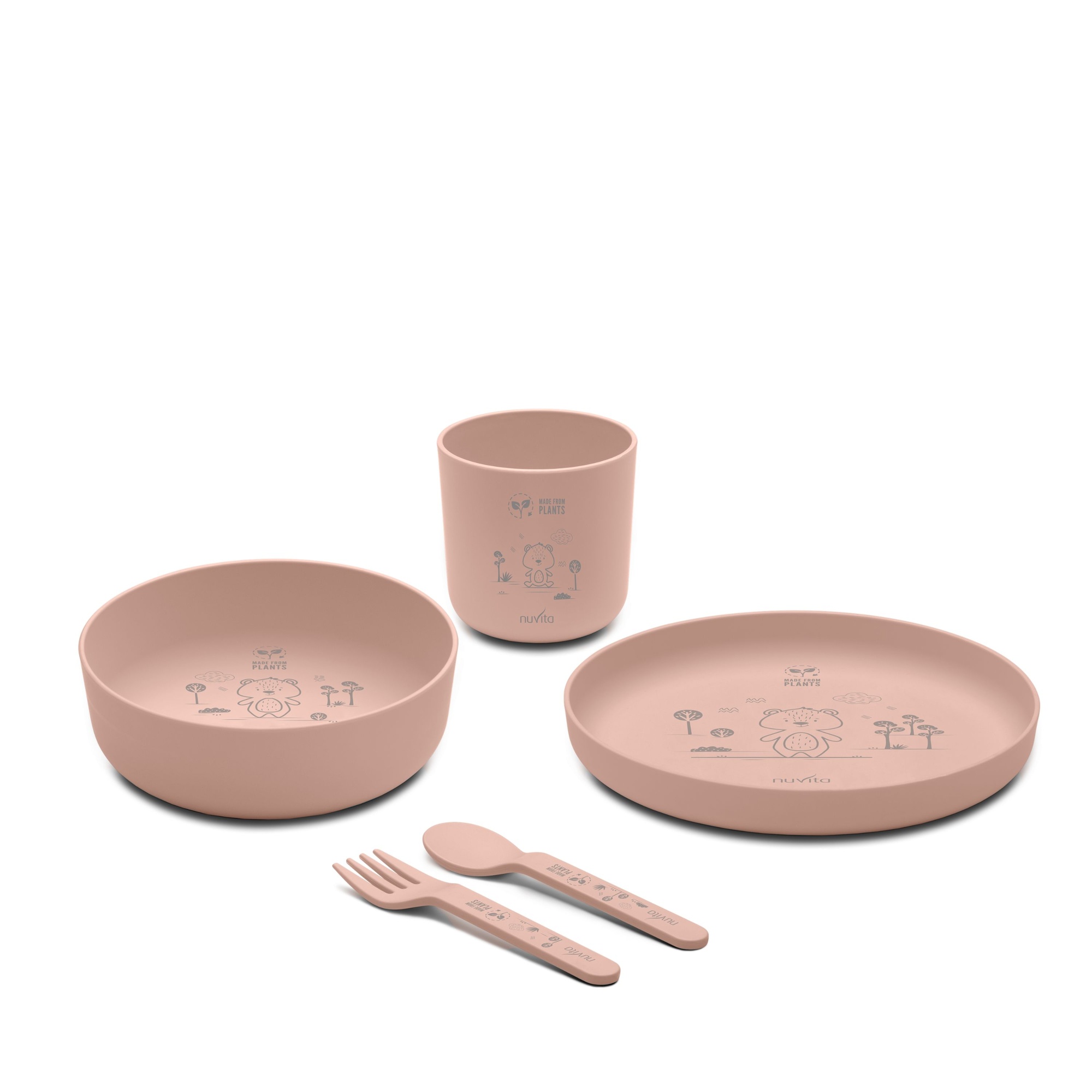 Nuvita set pappa bioplastica 8465 english rose