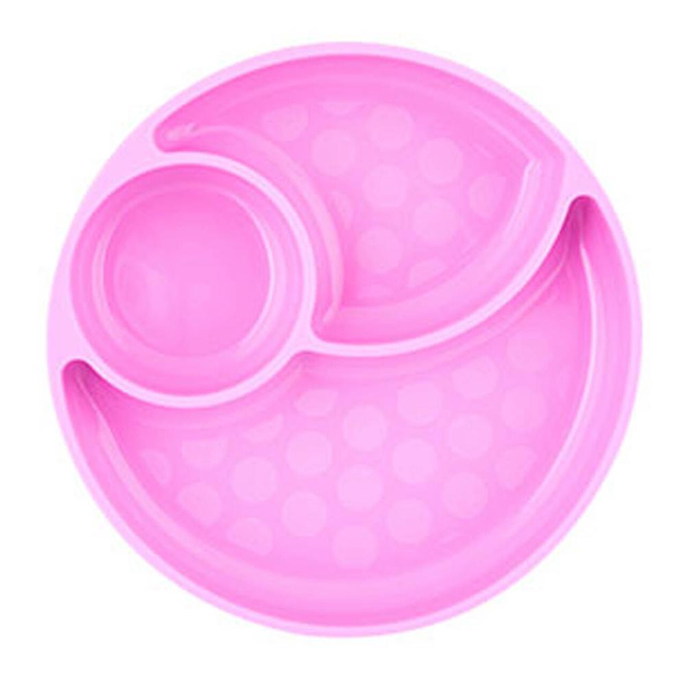 Chicco Piatto silicone rosa ventosa 12m+ porzionato