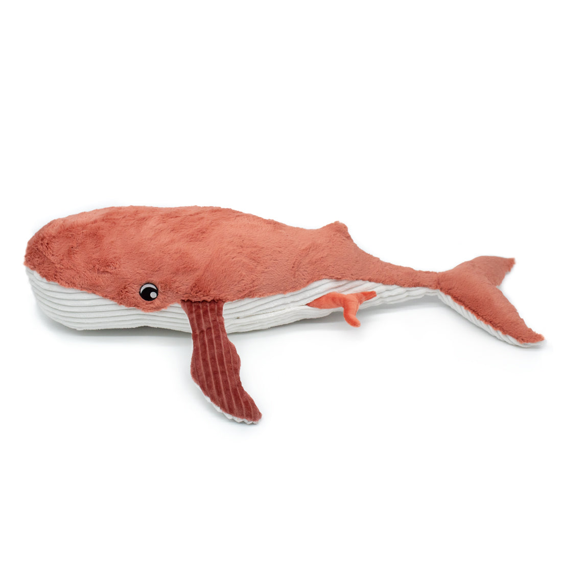 Les Deglingos Ptipotos Gravillou Peluche Balena Mamma Bebè Terracotta