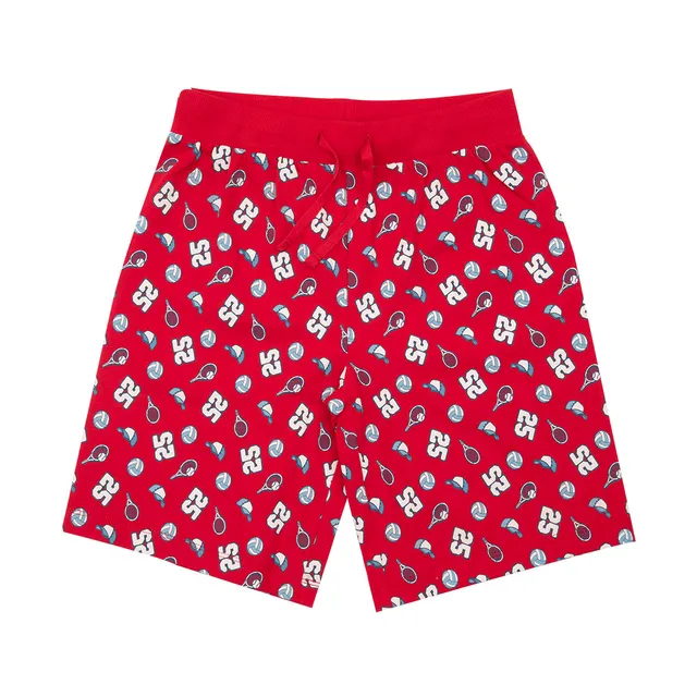 Toys Center Baby Bermuda Bimbo Rosso Stampa Baseball