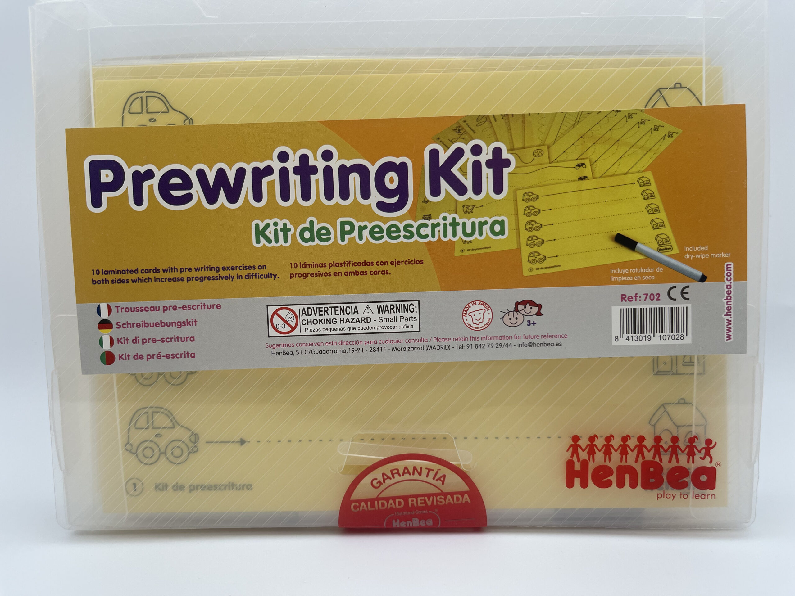 The Dida Kit Prescrittura 10 Schede Cancellabili Riutilizzabili