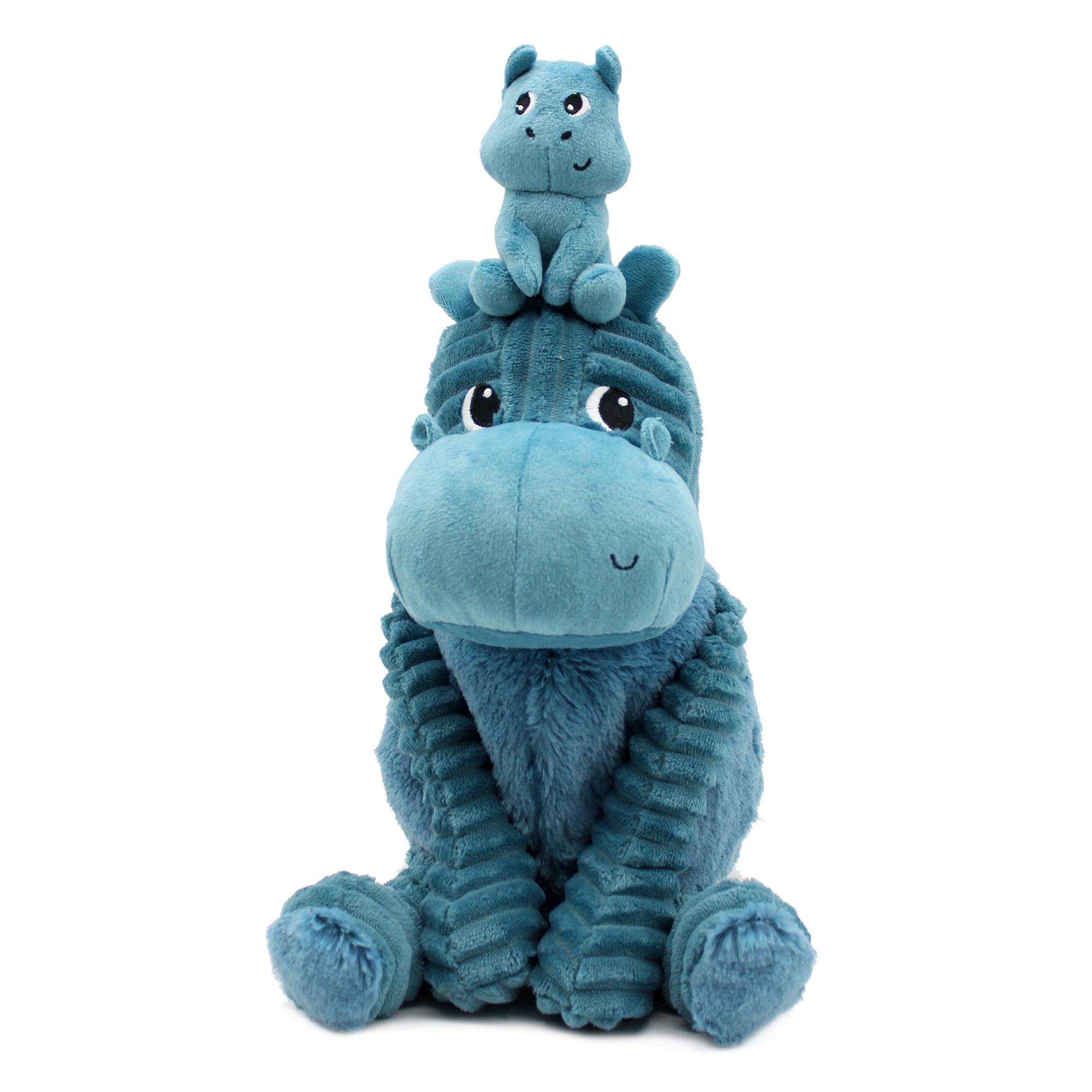 Les Déglingos Ptipotos Bibou peluche ippopotamo blu