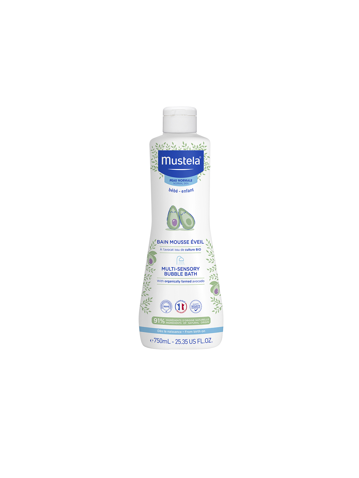 Mustela Mille Bolle Bagnoschiuma 750 ml delicato nascita