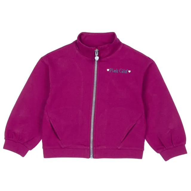 Chicco cardigan bimba french terry ciliegia cotone