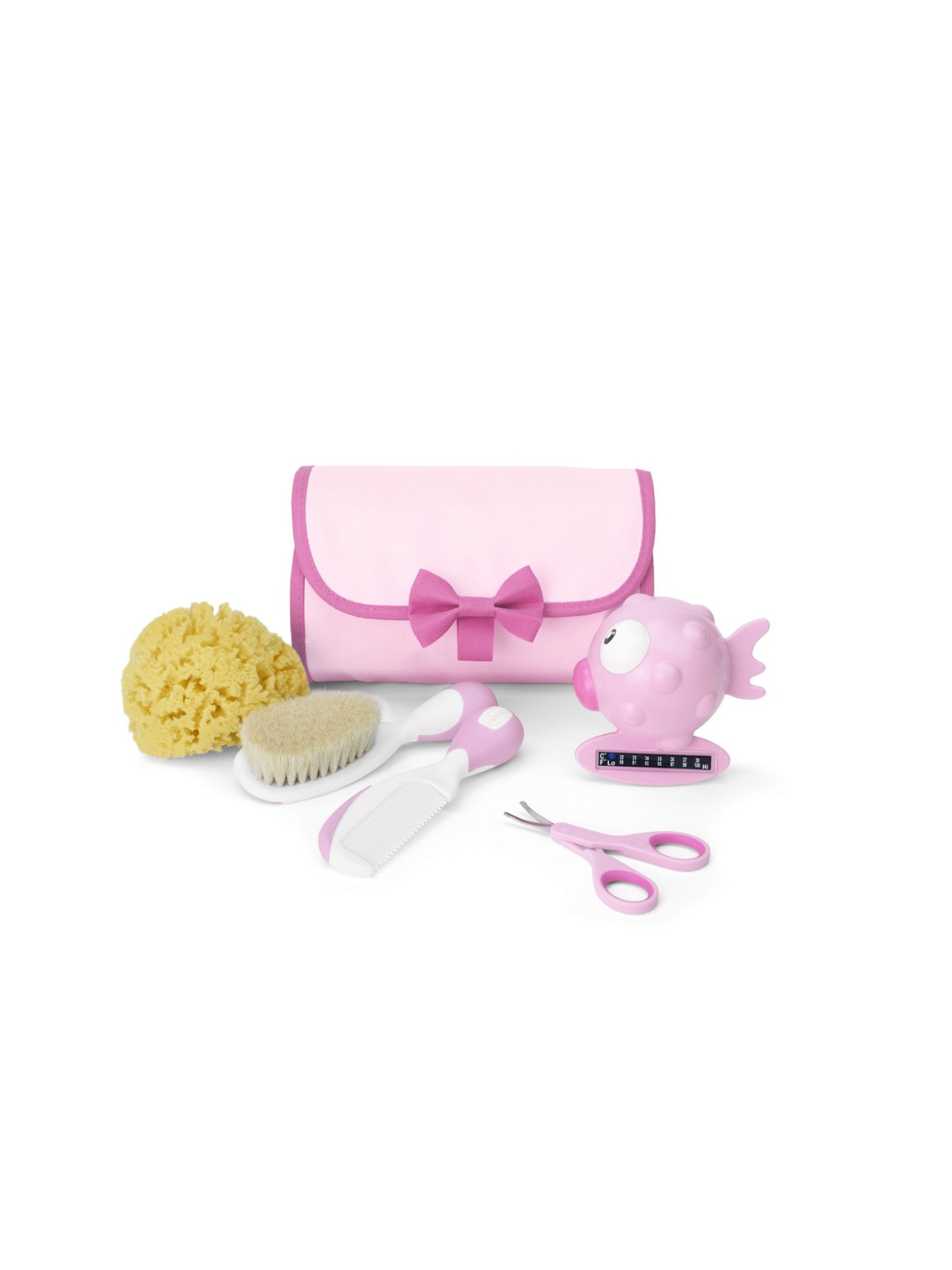 Primo beauty set igiene neonato rosa 5 pezzi