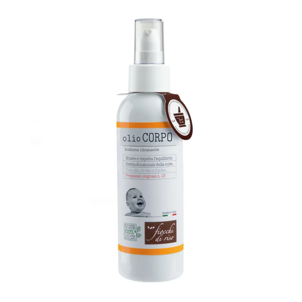 Fiocchi di Riso olio corpo neonato 140 ml riso jojoba