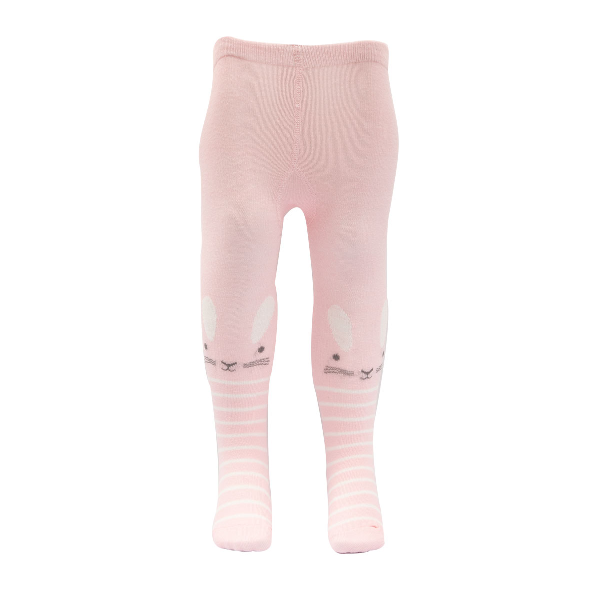 Collant bimba rosa chiaro stampa coniglietto