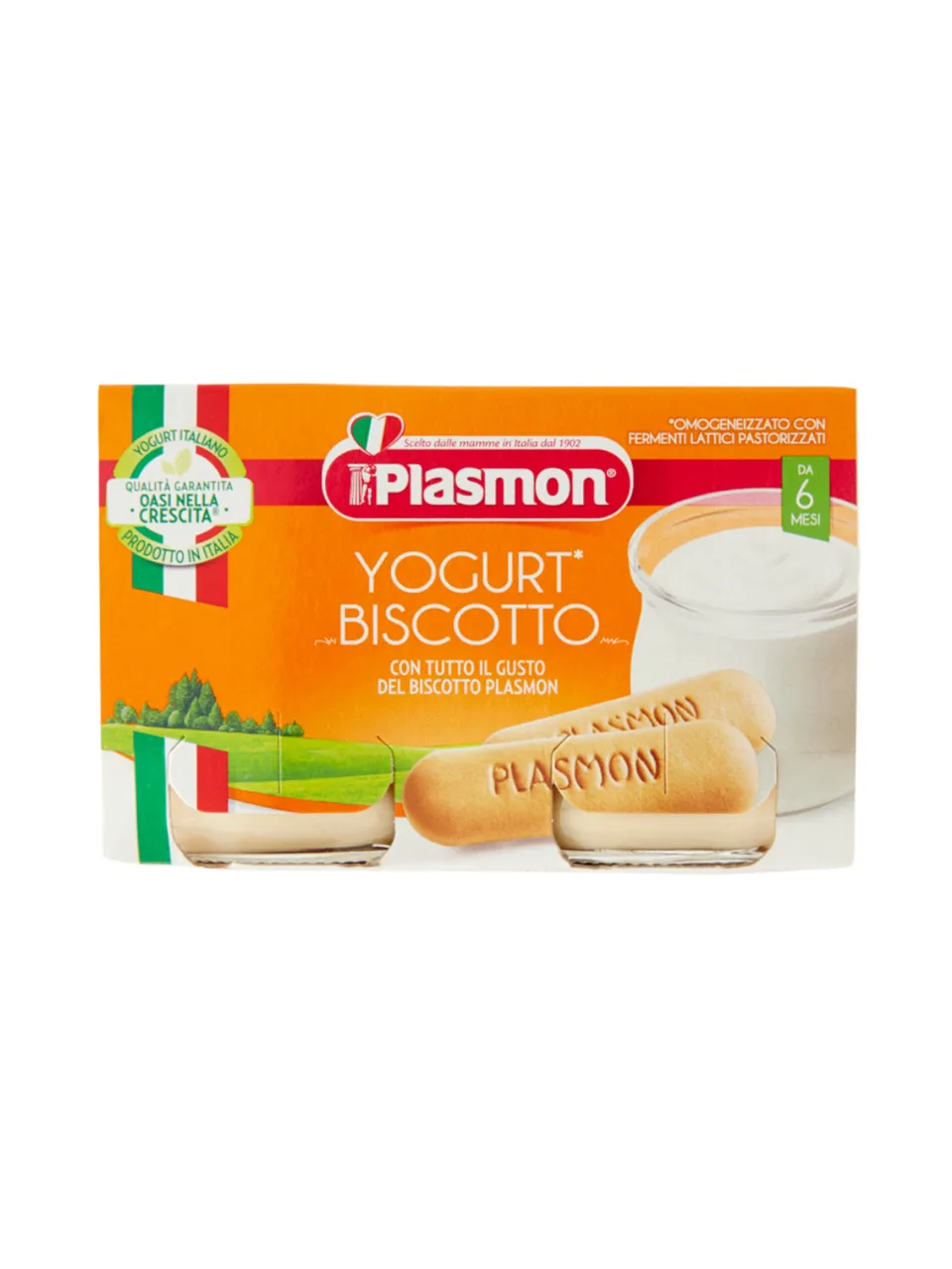 Plasmon omogeneizzato yogurt biscotto 2x120g 6 mesi