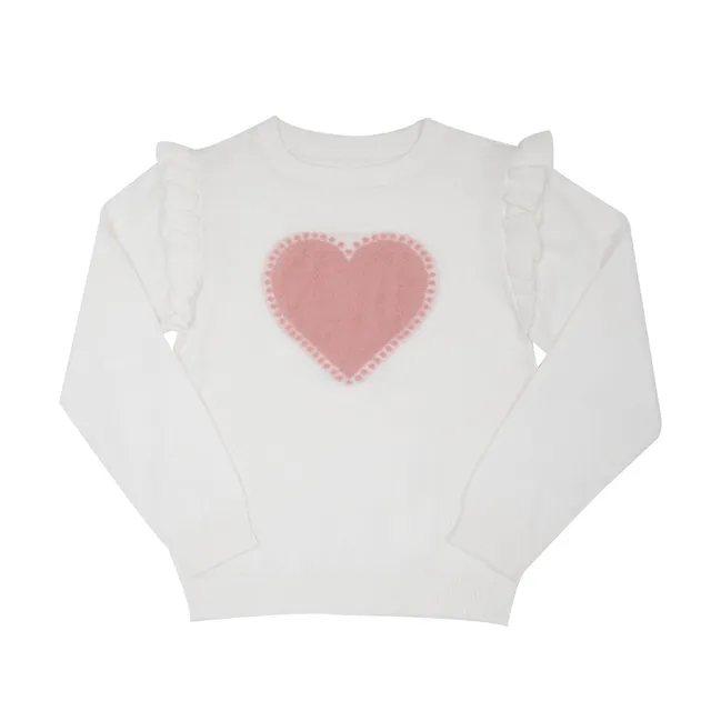 Toys Center Baby Maglia Tricot Bimba Panna Cuore