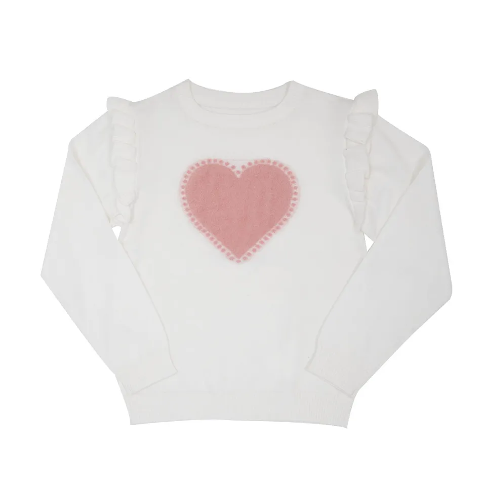 Toys Center Baby Maglia Tricot Bimba Panna Cuore
