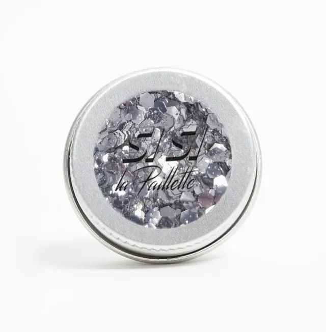 Si Si La Paillette Sparkle glitter biodegradabile Argento viso