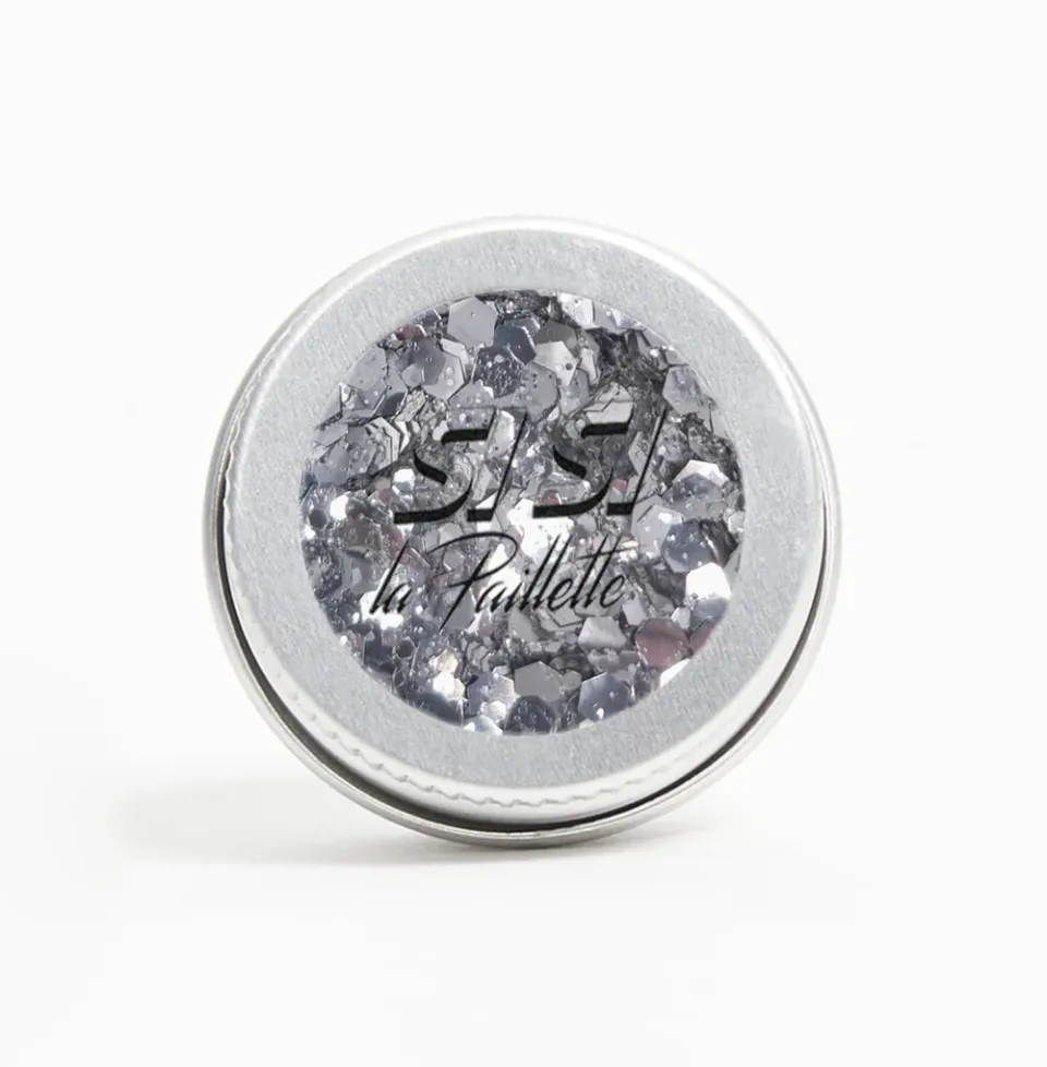 Si Si La Paillette Sparkle glitter biodegradabile Argento viso