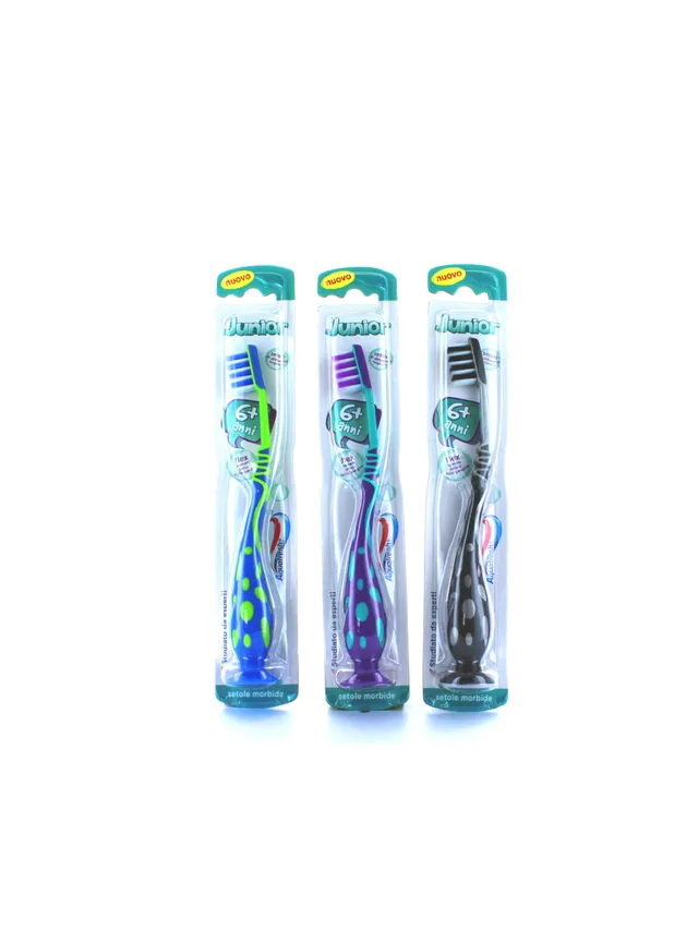 Spazzolino Junior 6 Anni+ Setole per Denti da Latte Assortito