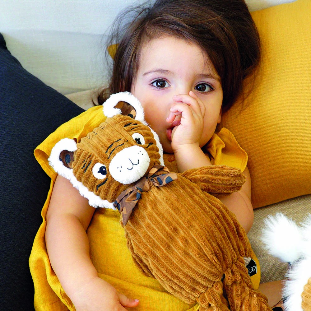 Les Déglingos Simply Speculos peluche tigre grande con scatola regalo