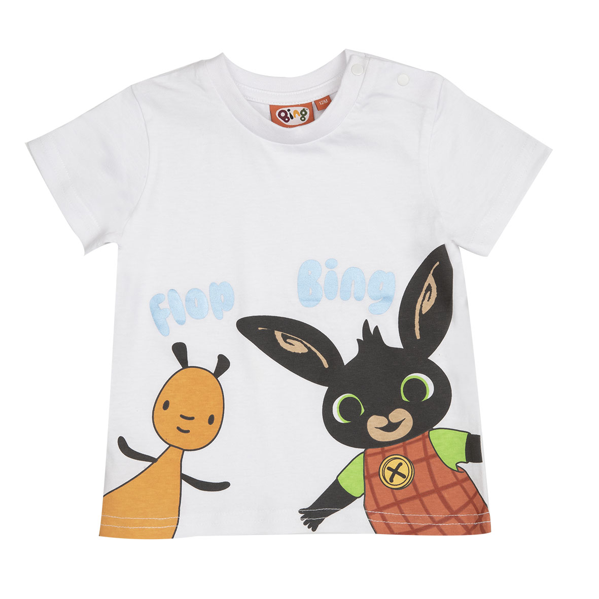 Bing T-Shirt Bimbo Mezza Manica Bianca
