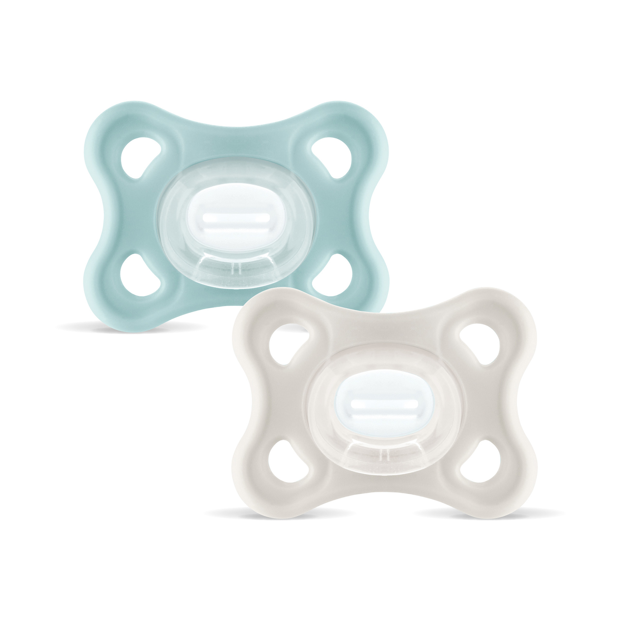 MAM Comfort succhietto silicone 3-12 mesi set 2pz verde neutro