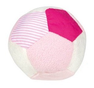 The Dida Palla Velluto Rosa con Sonaglio Neonati