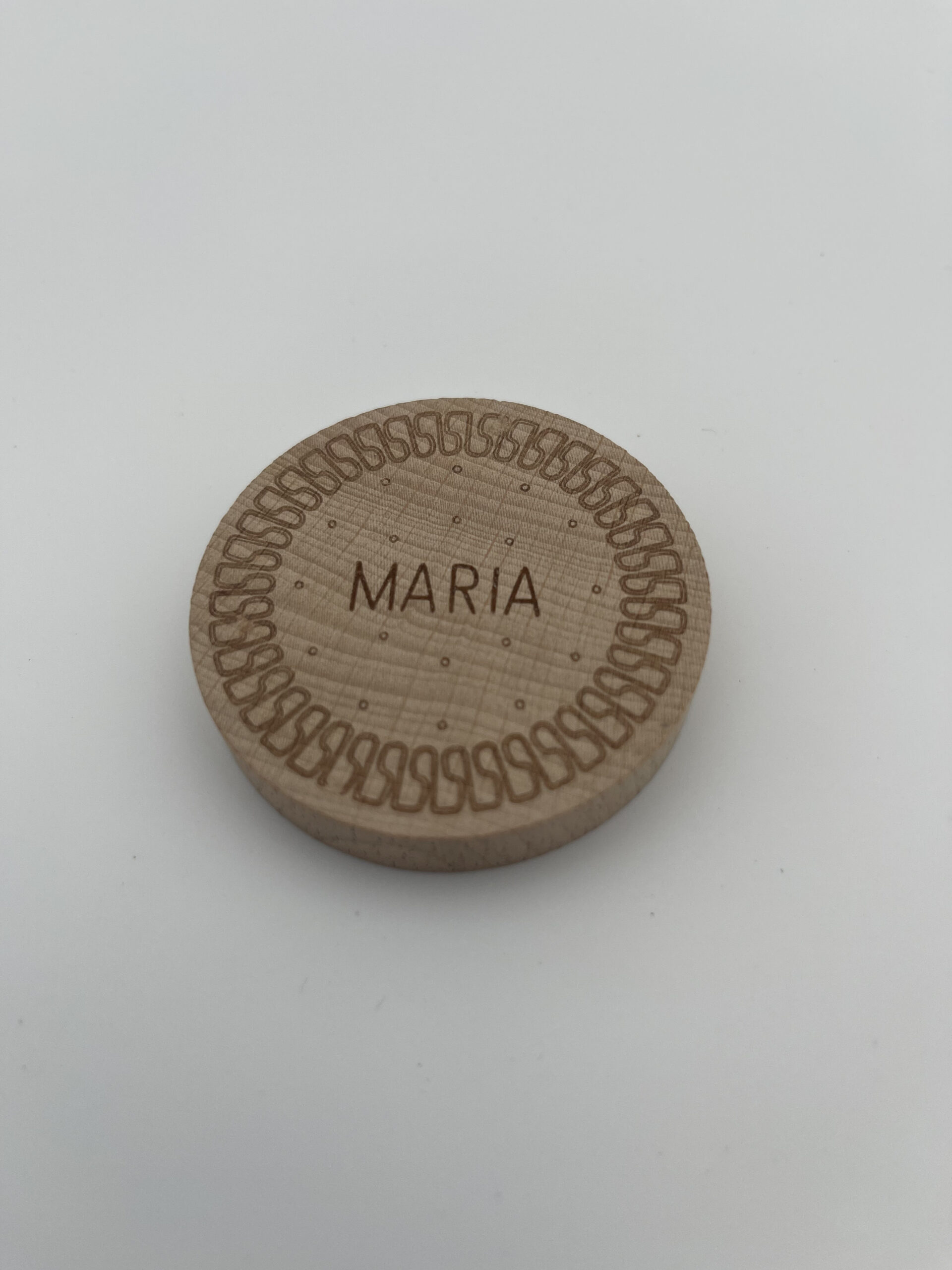 The Dida Biscotto María gioco in legno 5,5 cm naturale
