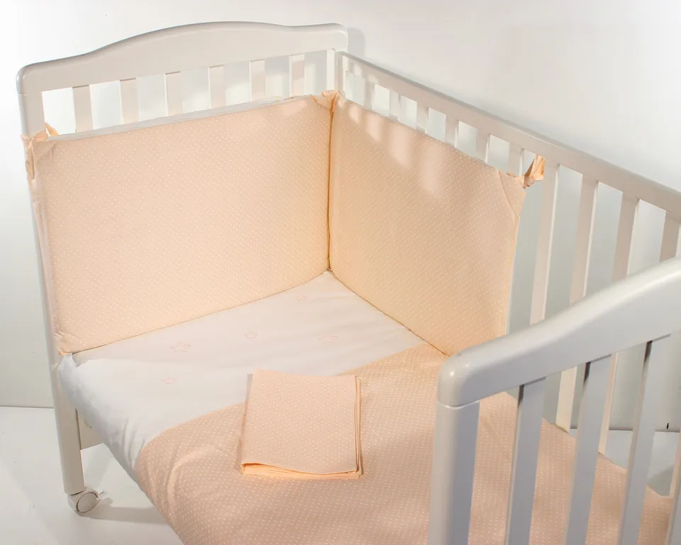 Baby's Clan Stelline completo lettino 3 pezzi cotone ricamato
