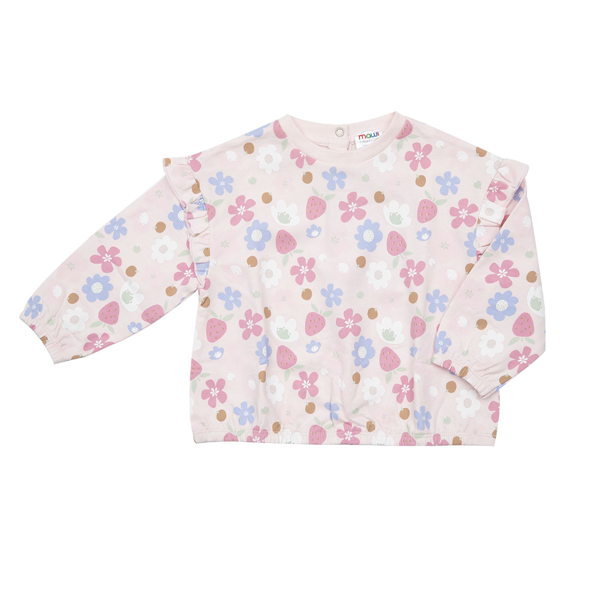 Toys Center Baby Floreale maglia felpata bimba rosa manica lunga